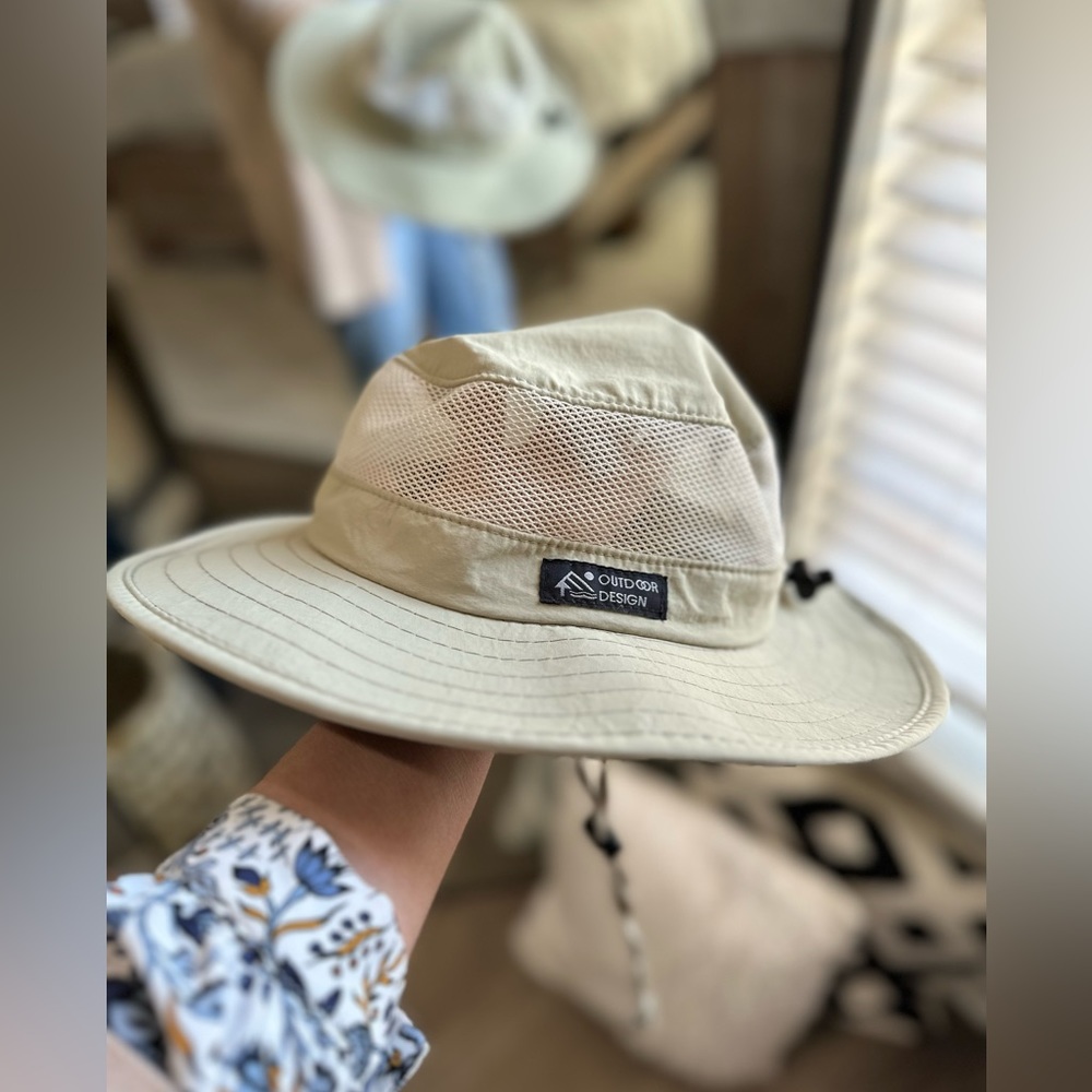Fishing Hat - Dorfman Pacific Co. UPF 50+ Explorer Mesh Outdoor Hat - Tan